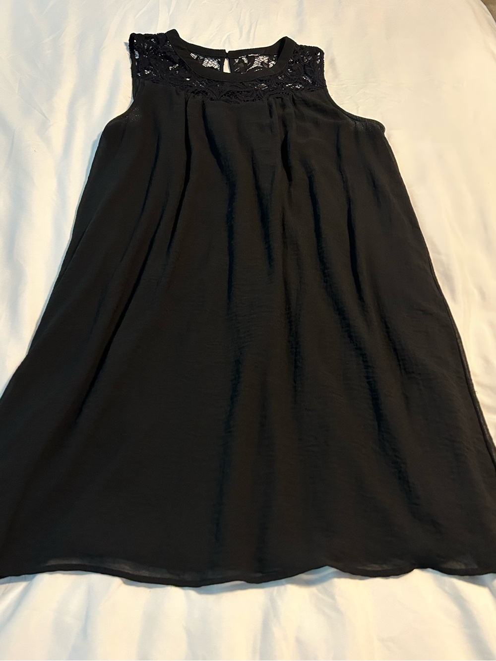 Tacera Black and White Contrast Dress